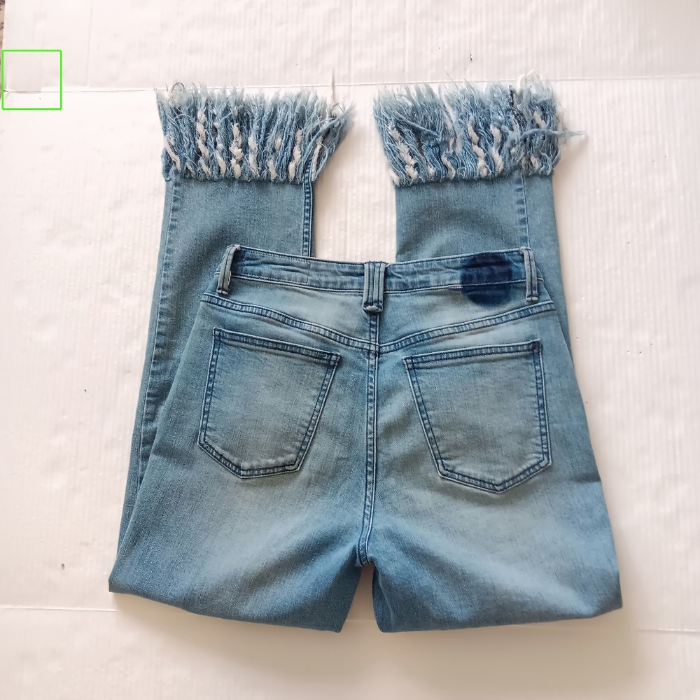 Res Denim Bailey Straight leg fringed jeans, 26